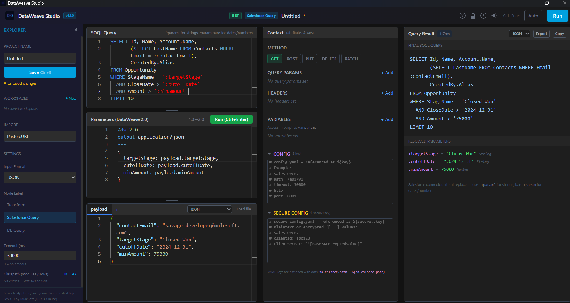 Salesforce SOQL Query Mode