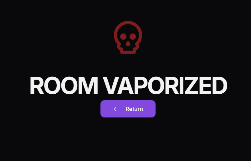 Room vaporized screen